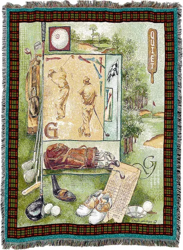 Vista 4 de Pure Country Weavers Anita Phillips - Manta tranquila para amantes del golf – Tapiz de regalo para fanáticos de los deportes, entrenadora, manta