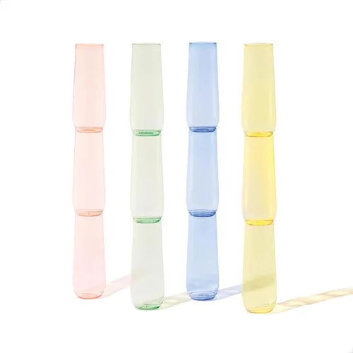 Vista 10 de TOSSWARE POP - Flauta de 9 onzas, calidad premium, reciclable, irrompible y cristalina, copas de champán de plástico transparente, 12