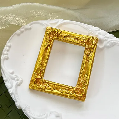 Vista 4 de Pack of 10 Gold Small Style Picture Frames for DIY Jewelry Xmas Decor