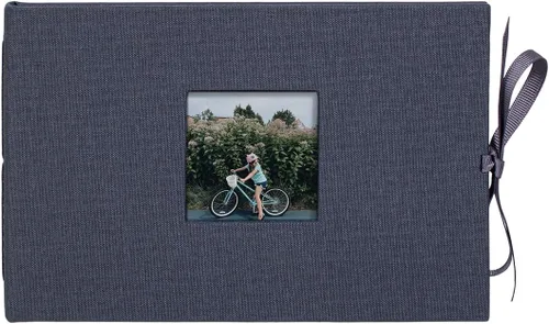 Vista 8 de Kolo Noci - Álbum de fotos pequeño de 4 x 6 pulgadas, con capacidad para 24 fotos, ideal para bodas y libros de bebé, color negro