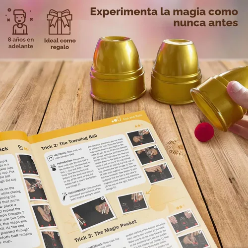 Vista 3 de Thames & Kosmos Magic: Gold Edition Juego con 150 trucos Manual de instrucciones a todo color de 96 páginas 42 accesorios Tutoriales
