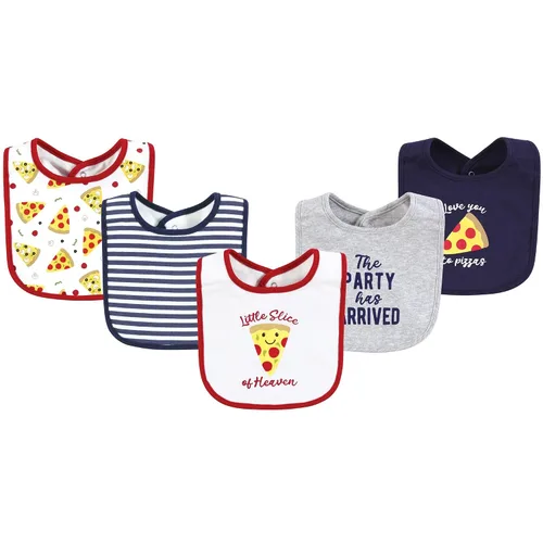 Vista 59 de Hudson Baby Baberos unisex de algodón para bebé, nube rosa, talla única (paquete de 2)