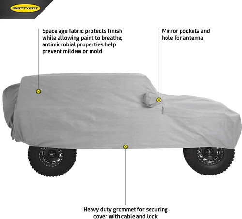 Vista 2 de Smittybilt 845 Cubierta completa 2018-2019 Jeep JL 4 puertas