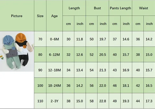 Vista 2 de Ropa para bebé niño pequeño, sudadera con capucha y bloques de color, 2 piezas, sudadera para otoño e invierno