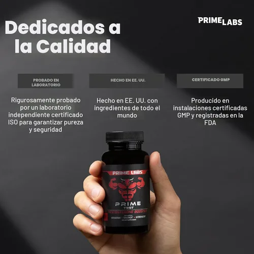 Vista 7 de Prime Labs - Potenciador de testosterona para hombres - Potenciador de estamina, resistencia y fuerza - 60 cápsulas