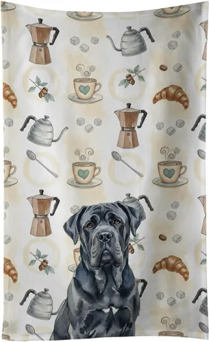 Vista 159 de Caroline's Treasures Afghan Hound - Toalla de cocina para barra de café, terciopelo frontal y lazo de algodón, lavable a máquina Sabueso afgano