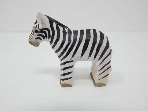 Vista 5 de Selsela Figura de madera de cebra, estatua, raya, caballo, escultura, decoración, decoración, arte en miniatura, talla, animal pequeño