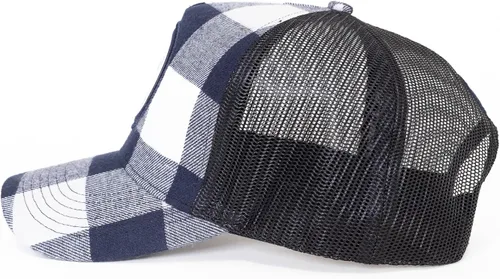 Vista 60 de Urban Effort Gorra trasera de malla, para hombres y mujeres, gorra de béisbol de 5 paneles, gran cierre a presión para caza y senderismo