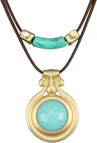 Vista 84 de Collares bohemios para mujer, colgante largo de madera, collar vintage, collar de cadena de suéter, joyería hecha a mano Collar de cuentas