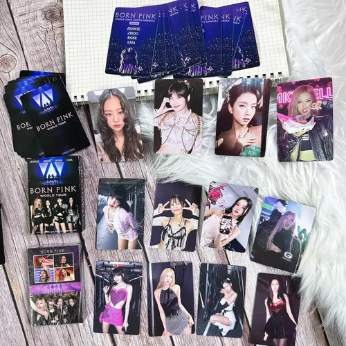 Vista 6 de KPOPBTS Born Pink Photocards Nuevo Álbum 165 PCS/3 Paquetes Tarjetas Lomo Regalo para Niños y Niñas Blink