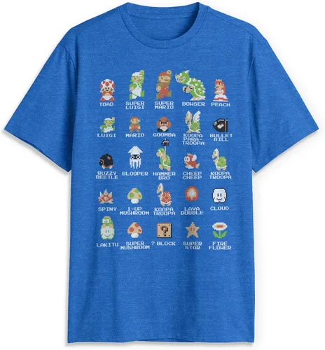Vista 8 de Nintendo Camiseta para hombre Negro