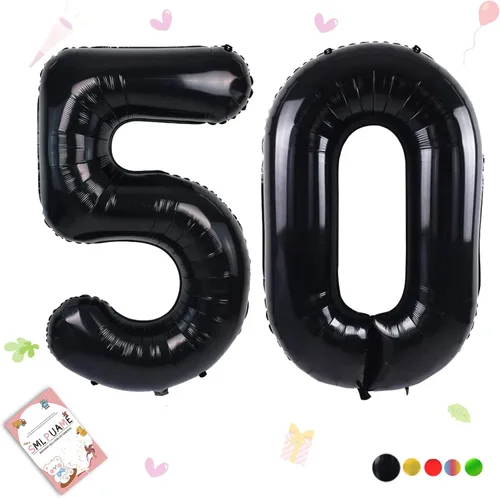 Vista 113 de Globos grandes de 40 pulgadas de números del 0 al 9, globos numéricos para decoración de fiesta de cumpleaños, globos de helio de aluminio