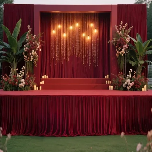 Vista 13 de Efavormart - Cubierta de escenario plegable de poliéster para plataforma de boda, color negro, 16 pulgadas x 10 pies