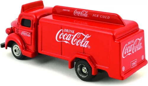 Vista 2 de Motor city classics Camión botella Coca-Cola 1947 (rojo) Modelo a escala 1:87 coleccionable a presión 440537