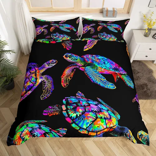 Vista 14 de Juego de ropa de cama de piel de vaca para niños y niñas, funda de edredón con estampado de estrellas de piel de vaca occidental, funda de edredón