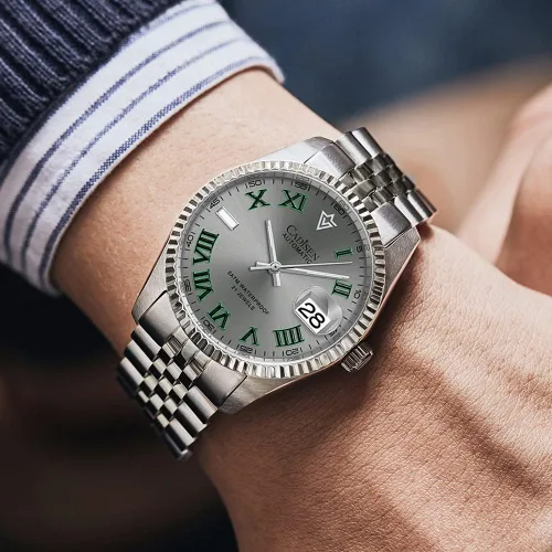 Vista 5 de CADISEN Relojes automáticos MIYOTA 8215 Reloj de pulsera impermeable para hombre, 38mm