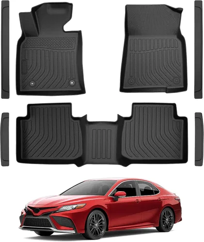 Vista 11 de Alfombrillas para suelo de Dodge Durango 2016-2025 2026 de 6 asientos, protector de carga para todo tipo de clima, TPE resistente, impermeable