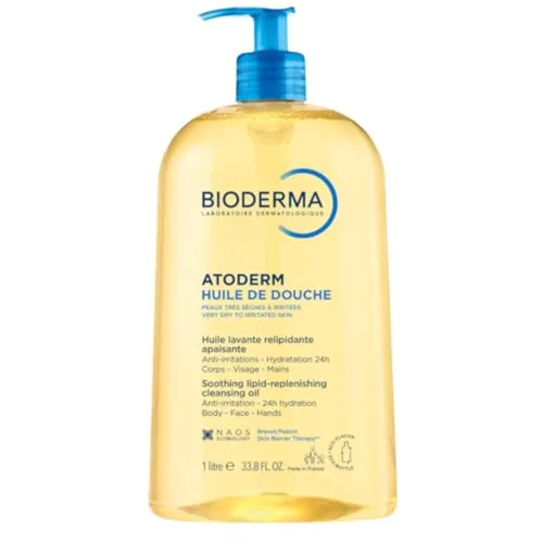 Vista 12 de Bioderma Atoderm Shower Oil, Cleansing Oil For Face & Body, Nourishing Cleansing Oil For Dry to Atopic Sensitive Skin For Softer & Smooth Skin For