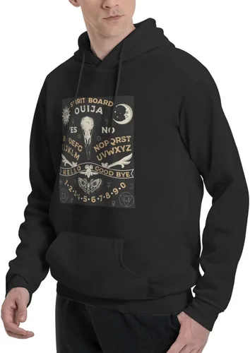 Vista 3 de Game Ouija Board Pattern Hoodie Man Novelty Sweater Long Sleeve With Kangaroo Pocket Hoodie