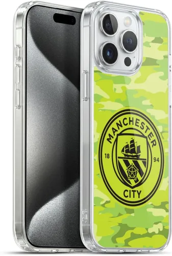 Vista 131 de Head Case Designs Funda de gel con licencia oficial del Manchester City Man City FC Blue Moon Badge Camou [protección de grado militar] compatible