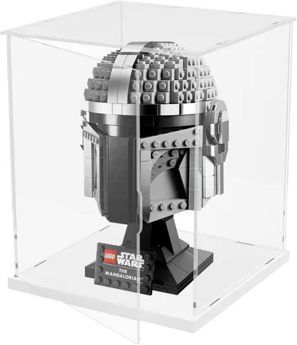 Vista 24 de Choowin Vitrina de acrílico para casco de Lego Star Wars para casco de Lego Capitán Rex, vitrinas de acrílico transparente grueso