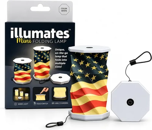 Vista 17 de Origami - Lámpara de escritorio LED plegable expandible – USB recargable y portátil – Luz de control táctil regulable con altura ajustable de hasta