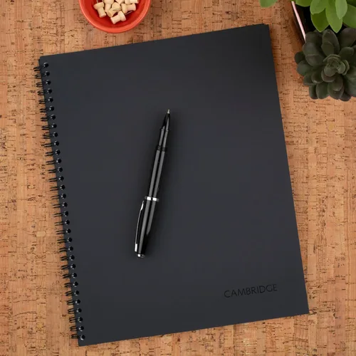 Vista 2 de Cambridge Cuaderno de negocios limitado, papel con rayas legales, 8-1/4 x 11 pulgadas, 80 hojas, cubierta flexible suave al tacto, encuadernado