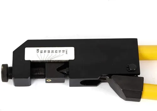 Vista 7 de Crimpadora de terminales de alta resistencia, herramienta de prensado de terminales de cable de alambre con soporte de montaje, KH-150 8-4/0 AWG