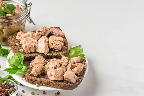 Vista 5 de Foie Gras of the Sea Hígado de bacalao capturado en la naturaleza islandés (Foie de Morue) en aceite propio, 7.1 onzas, paquete de 5 – Omega-3