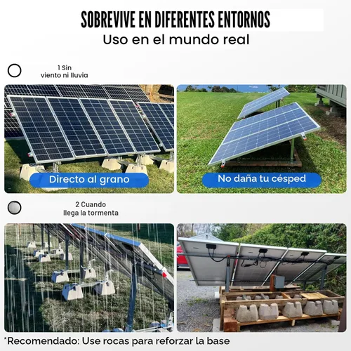 Vista 5 de ECO-WORTHY Sistema de soportes de montaje de panel solar ajustable de varias piezas para montaje en suelo solar mejorado para 4 piezas de 200 W/3