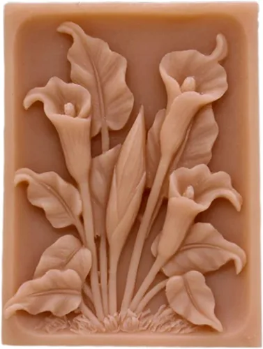 Vista 7 de Moldes de jabón de silicona para hacer jabón, moldes para manualidades, moldes de resina, flores 3D (14167)