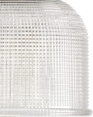 Vista 4 de Progress Lighting P2989-15 Colección Archie Tocador de Baño Costero de Cristal Transparente Prismático Doble, 1 Luz, Cromo Pulido