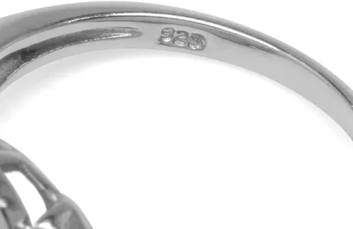Vista 4 de Silvershake Triquetra Trinity - Anillo de plata de ley 925 con diseño de nudo celta