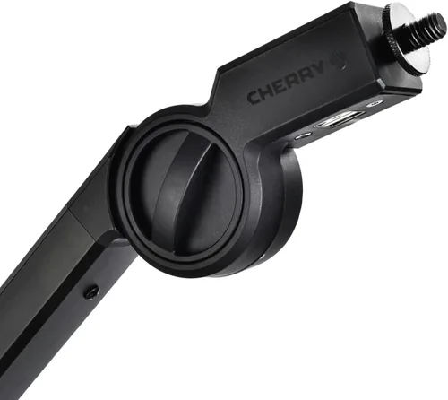 Vista 5 de CHERRY MA 6.0 UNI Premium Micrófono Brazo Soporte de Brazo. Micrófono ajustable y universal. Hecho de aluminio con abrazadera de escritorio
