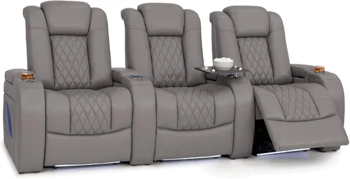 Vista 54 de Seatcraft Asientos de cine en casa Virtuoso LT Tawny Single reclinable Leonado