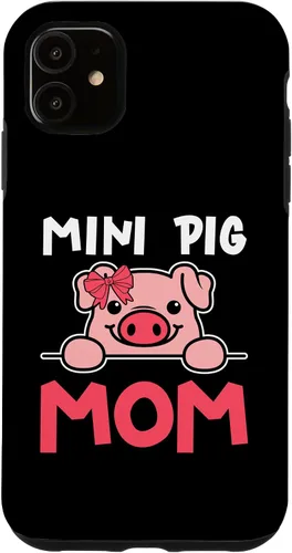 Vista 8 de Cute Mini Pig Mom Miniature Pig Owner Women Case for iPhone 16