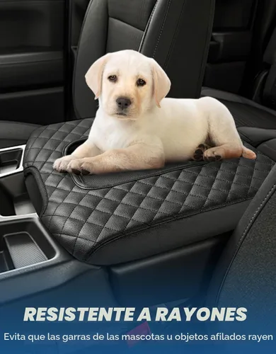 Vista 4 de ISSYAUTO Funda de consola central compatible con Silverado Sierra Jump Seat 2019-2024 Funda de cuero para reposabrazos