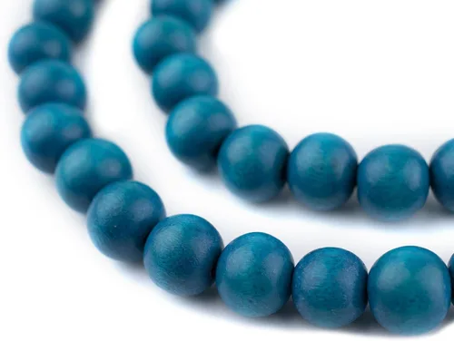 Vista 226 de TheBeadChest: cuentas de madera redondas naturales de 0.315 pulgadas, cuentas de madera sueltas espaciadoras para fabricar joyas, 4 tamaños