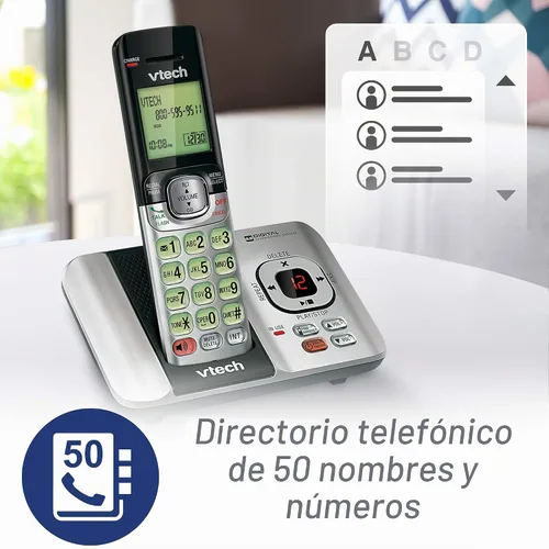 Vista 5 de Teléfono inalámbrico VTech DECT 6.0, Plateado