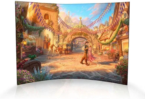 Vista 6 de Disney Brave - Thomas Kinkade Studios - Impresión fotográfica acrílica curvada de 10 x 7 pulgadas - Decoración independiente - Coleccionable