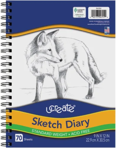 Vista 9 de UCreate - Diario de bocetos, 9 x 6 pulgadas, 70 hojas