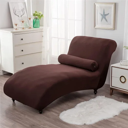 Vista 2 de Funda elástica para tumbona, funda elástica para silla de lujo, para sala de estar, muebles de interior, fundas para tumbona ultra suaves y lavables