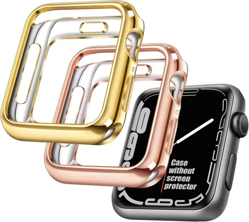 Vista 13 de top4cus - Funda ecológica protectora, de TPU suave y flexible, compatible con iWatch Series 5, Series 4, Series 3, Series 2 y Series 1 Negro