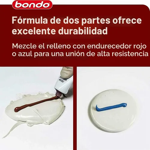 Vista 5 de 3M Bondo 907 Masilla para Vidriado y Retoque - 4.5 oz, Paquete de 4