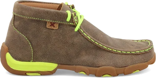Vista 4 de Twisted X Chukka - Moc de conducción, bomber y amarillo neón, 11 M