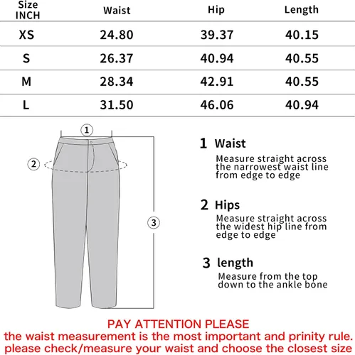 Vista 3 de FUNYYZO Pantalones de vestir de pierna ancha de cintura alta para mujer, plisados, cintura ancha, cintura elástica, pantalones casuales