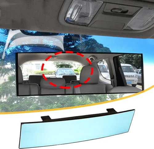Vista 4 de Espejo retrovisor, espejo retrovisor interior universal, antirreflejo, espejo gran angular transparente, accesorios de coche para SUV, camión