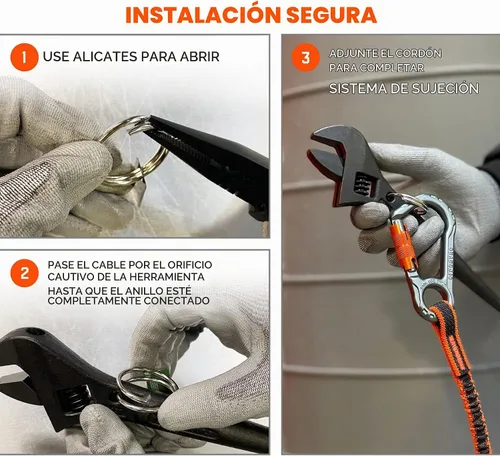 Vista 4 de Ergodyne Squids 3785 - Accesorio para herramientas de anillo dividido, 1 pulgada de diámetro