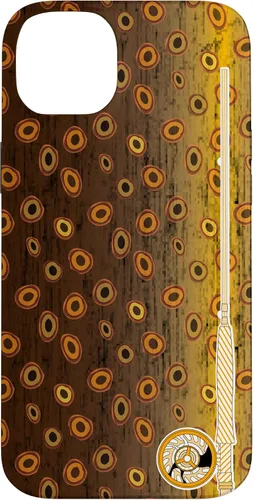 Vista 15 de Funda de pescador con estampado de trucha marrón para iPhone 16