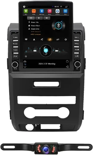 Vista 10 de Android 14 Estéreo de coche para Ford F150 2009-2014, Carplay inalámbrico Android Auto QLED 1280 * 800P pantalla táctil doble DIN receptor IPS, WiFi
